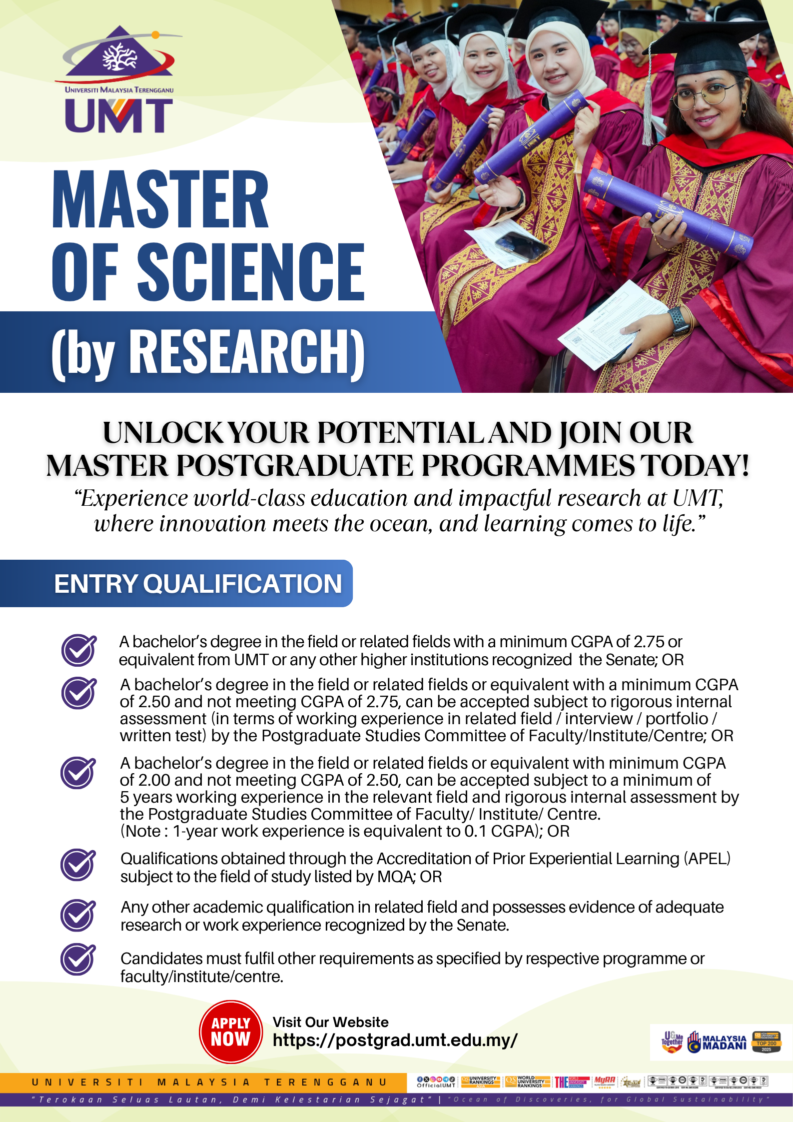 Entry for Master Research