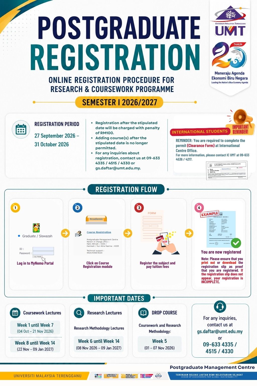 REGISTRATION CURRENT STUDENTS